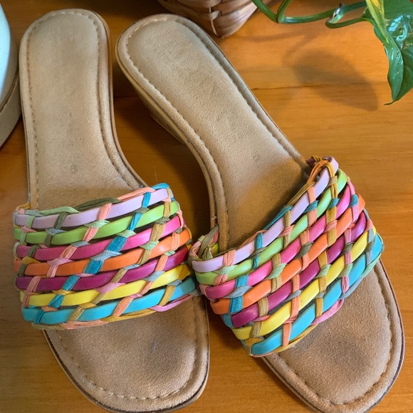 Italina Shoes - 🌈Italians by Italian Shoemaker Wedge Slide